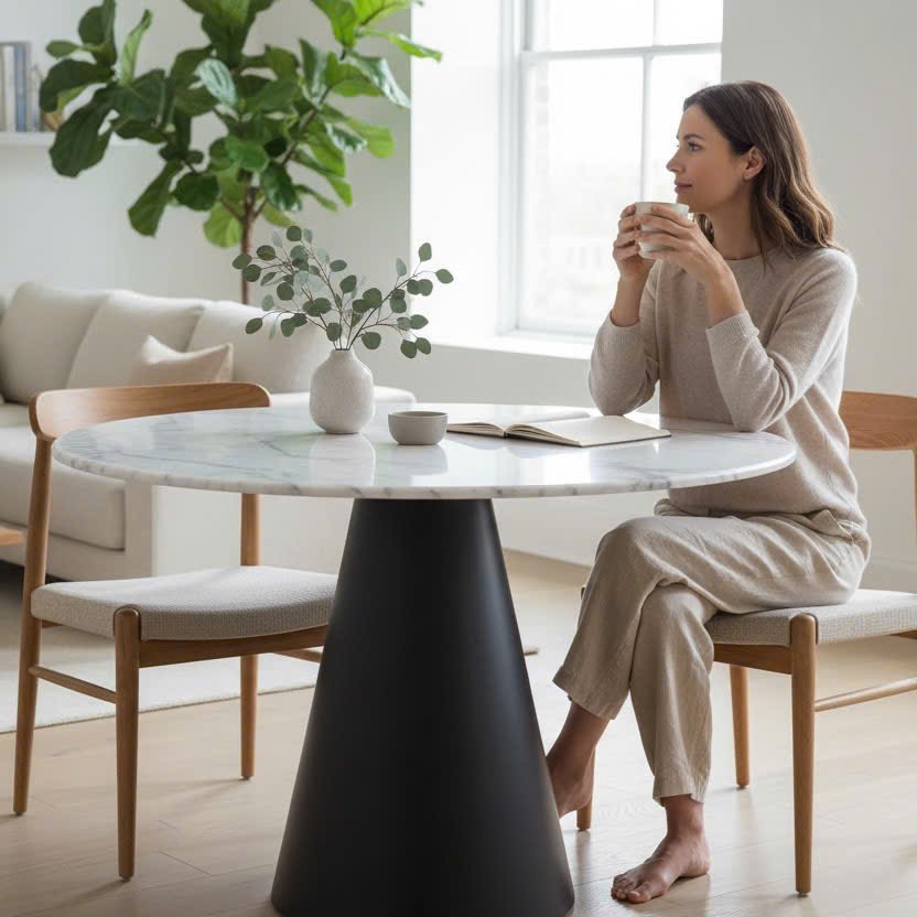 TB-06 - Round Cone-Base Accent Table