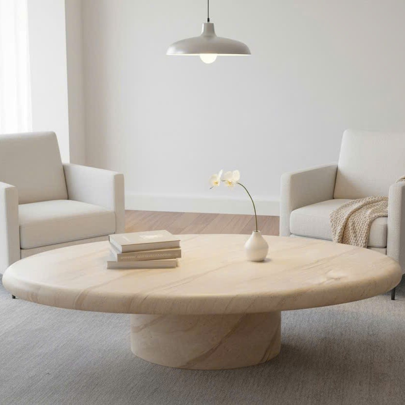 TB-17 - Round Pedestal Coffee Table