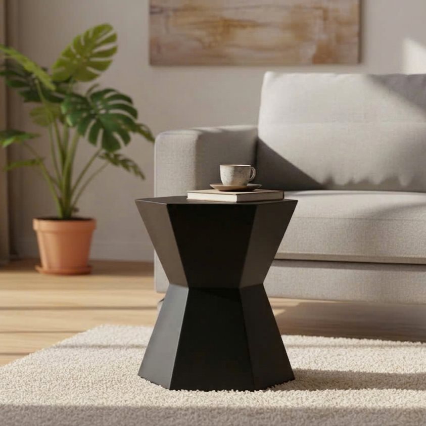TS-06 - Faceted Hourglass Stool